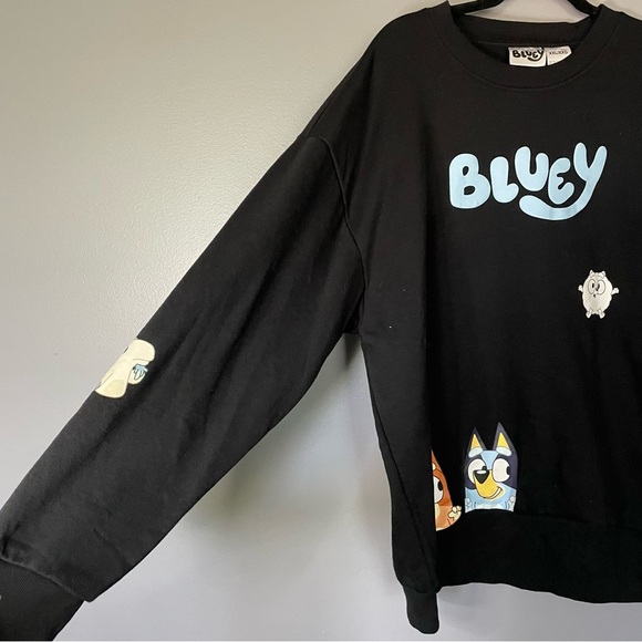 Bluey Sweatshirt crewneck black unisex Sz XXL Bingo - Picture 8 of 12